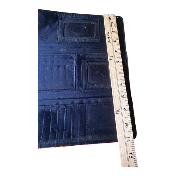 Vera Bradley Colorful Leather Wallet with Tribal Pattern - Picture 6 of 6